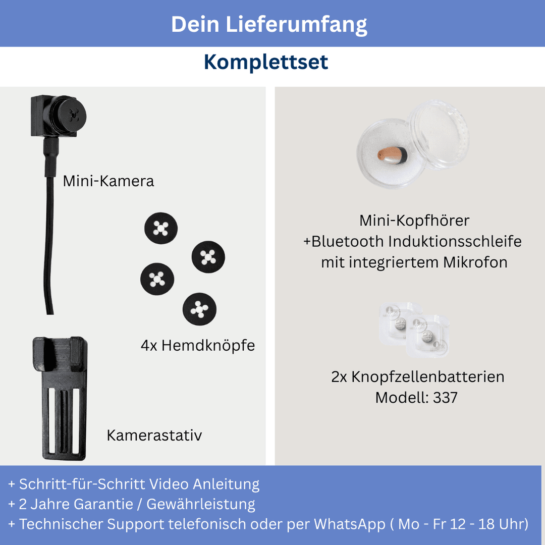 Der Lieferumfang des Komplettsets auf einen Blick