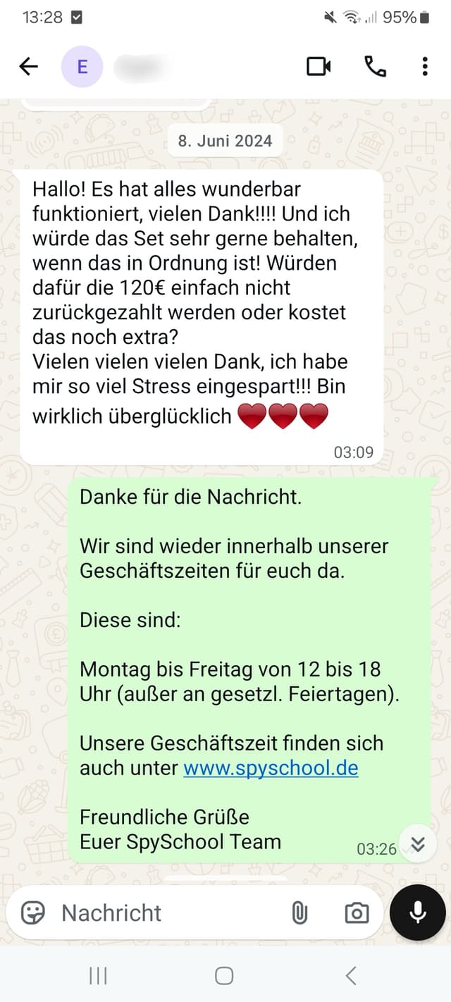 WhatsApp-Feedback Kundenstimme 10
