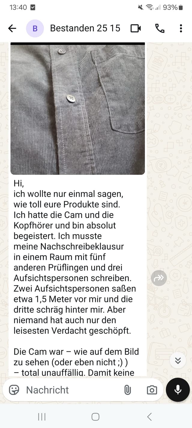 WhatsApp-Feedback Kundenstimme 14