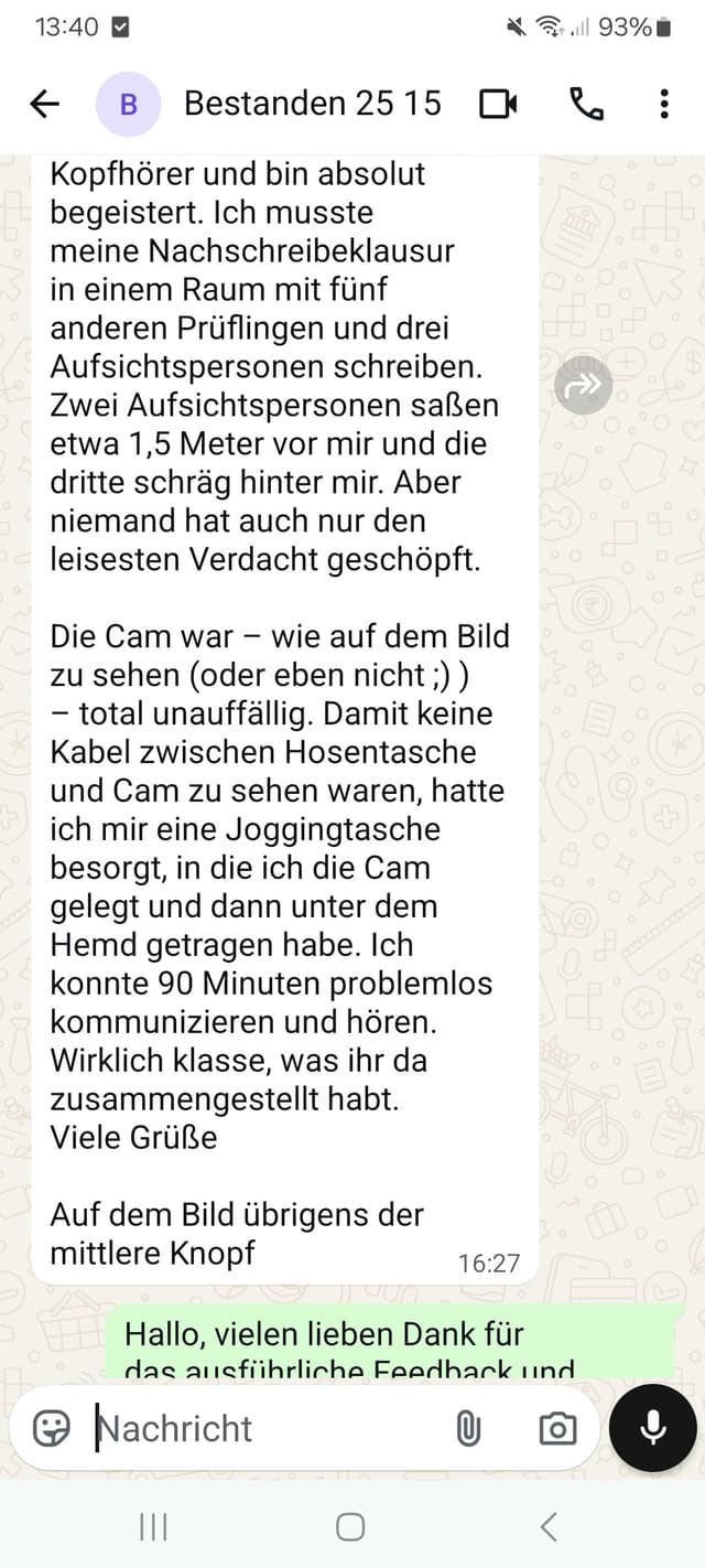 WhatsApp-Feedback Kundenstimme 15