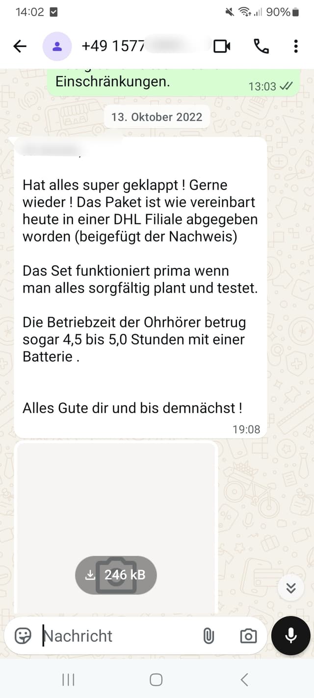 WhatsApp-Feedback Kundenstimme 21
