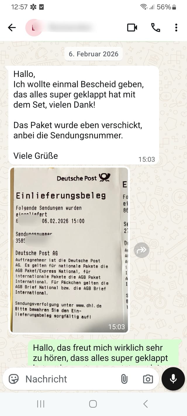 WhatsApp-Feedback Kundenstimme 28