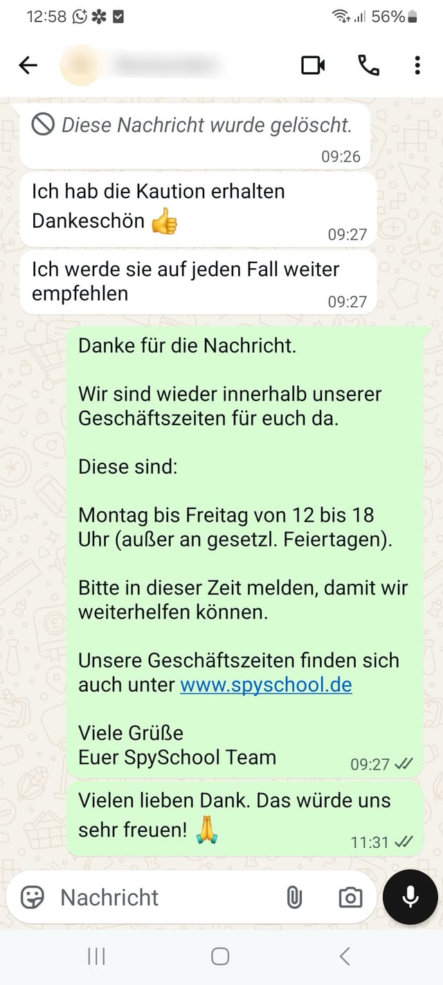 WhatsApp-Feedback Kundenstimme 29