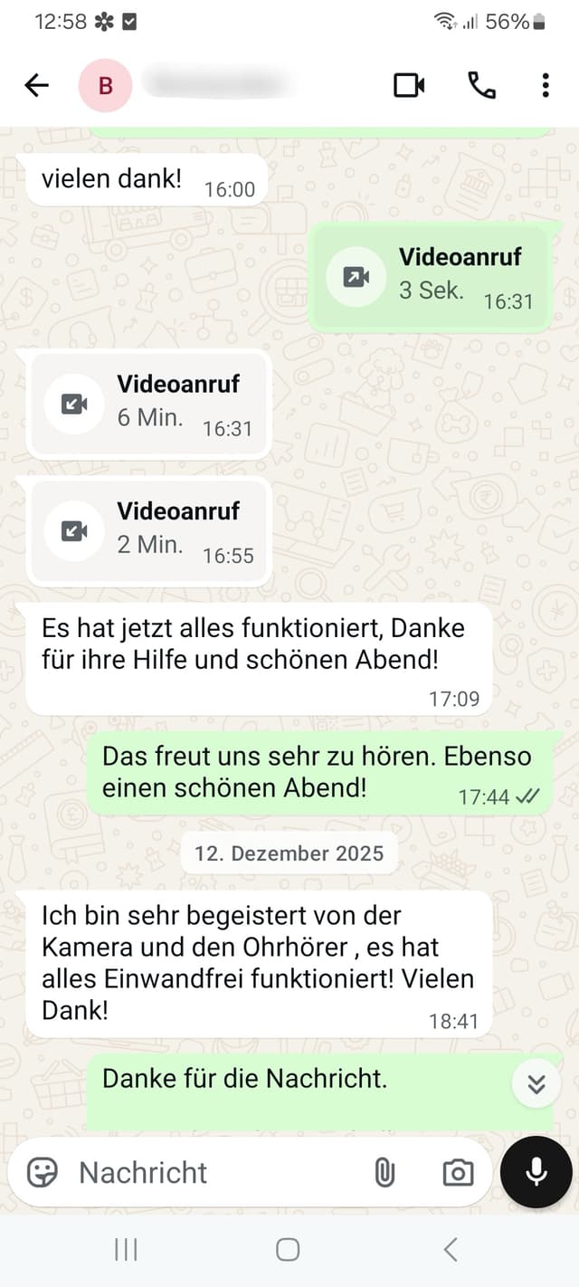 WhatsApp-Feedback Kundenstimme 30