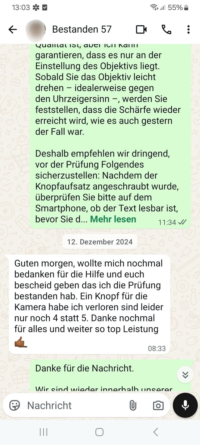 WhatsApp-Feedback Kundenstimme 37